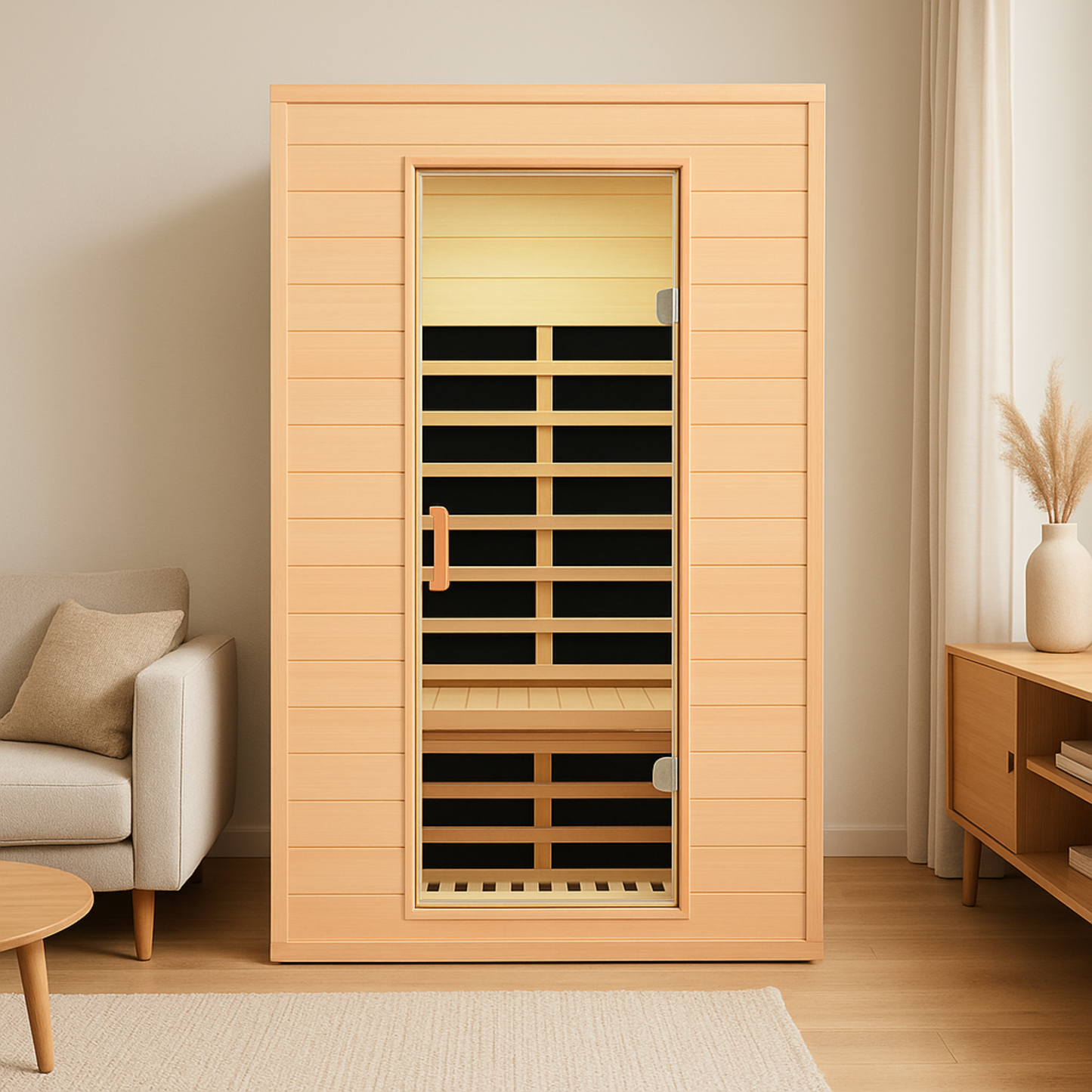 Hemlock Two-Person Far Infrared Roof Embedded Sauna – Zenvive Opal 3