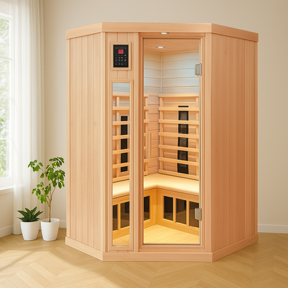 Hemlock Pentagonal Indoor Infrared Sauna – Zenvive Serenity