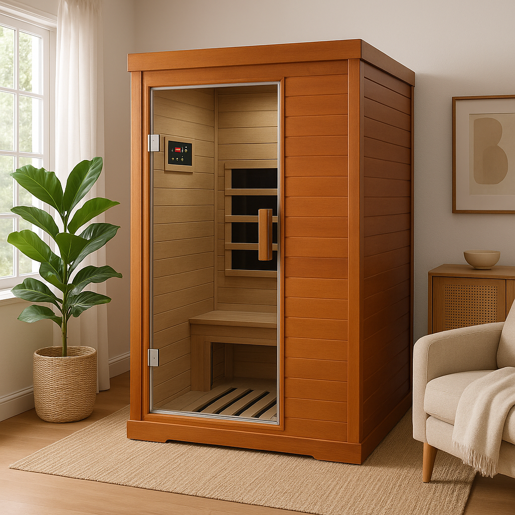 1-Person Infrared Home Sauna - Zenvive Serenwood