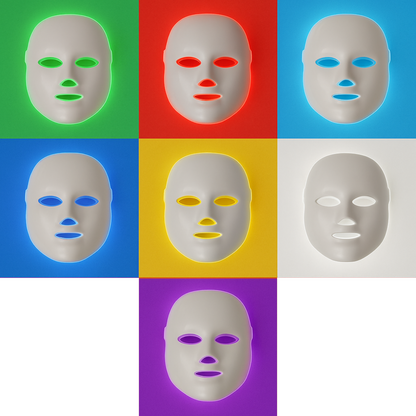 7-Color LED Light Therapy Mask – Facial & Neck Rejuvenation Device