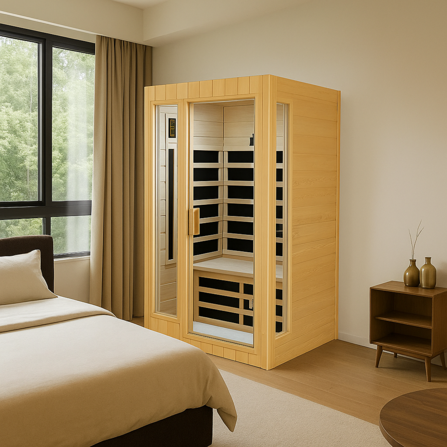 Hemlock Two-Person Infrared Sauna – Zenvive Opal 2